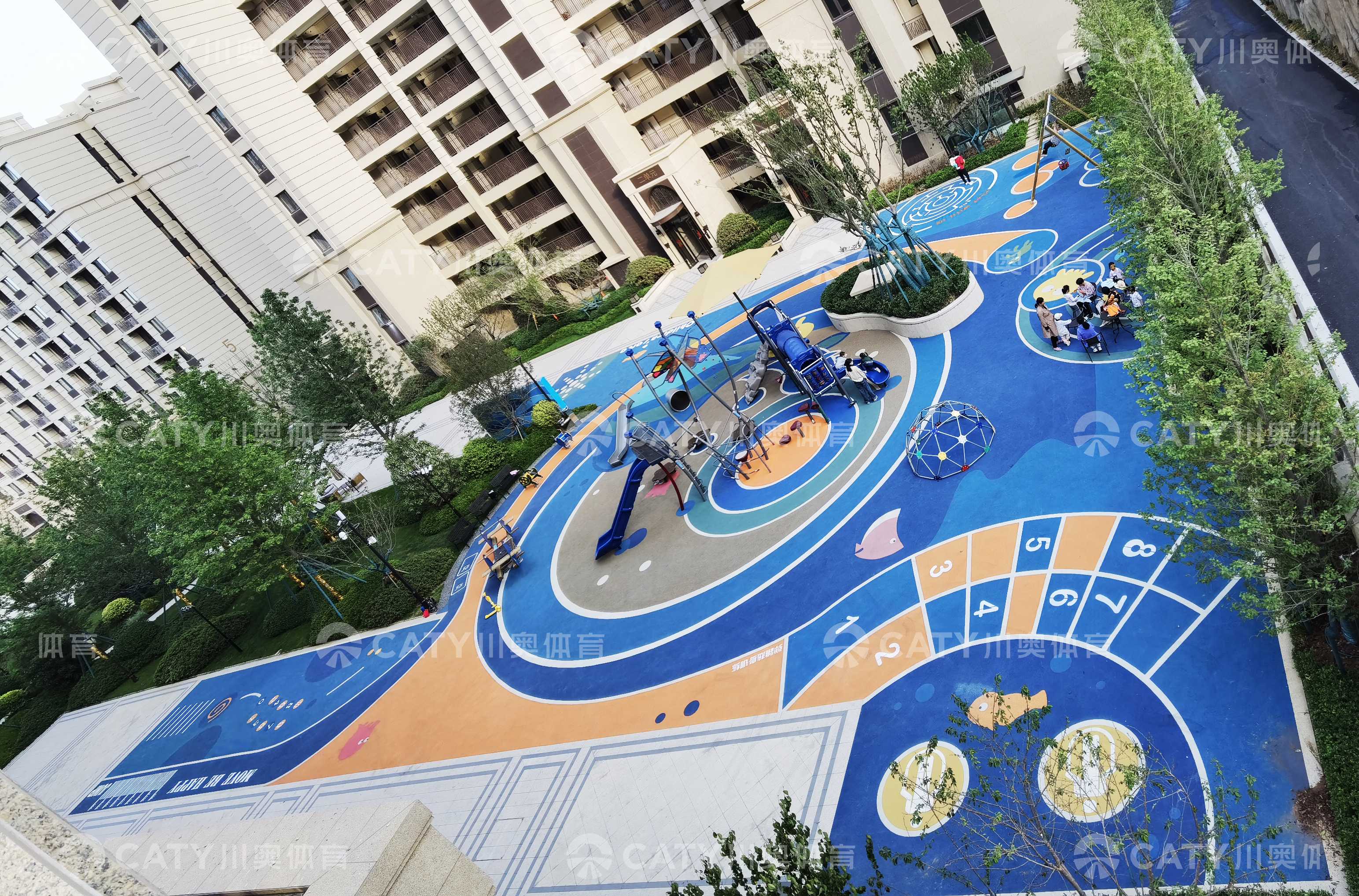 EPDM颗粒案例-色彩赋予场地活力